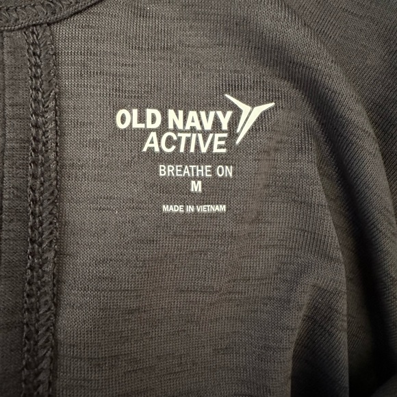 Old navy active athletic dk gray split back tank top medium - Picture 3 of 5